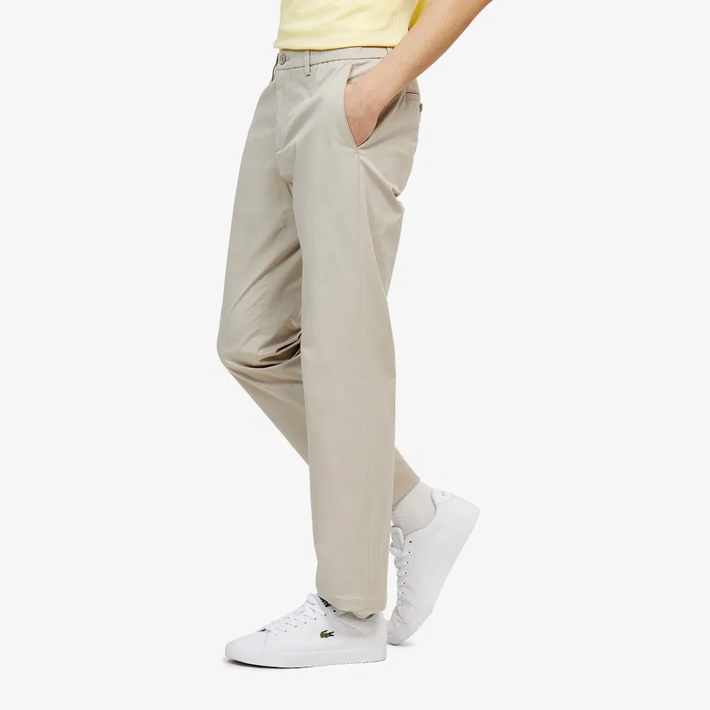 Мужские зауженные чиносы бежевые от Lacoste — фото 2