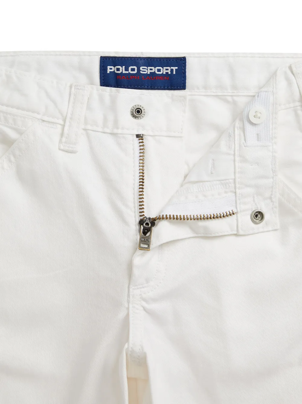 Джинсы с вышивкой Polo Ralph Lauren Kids, белый — фото 3