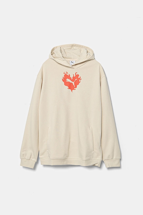 

Хлопковая худи Flaming Love Hoodie TR Puma, бежевый