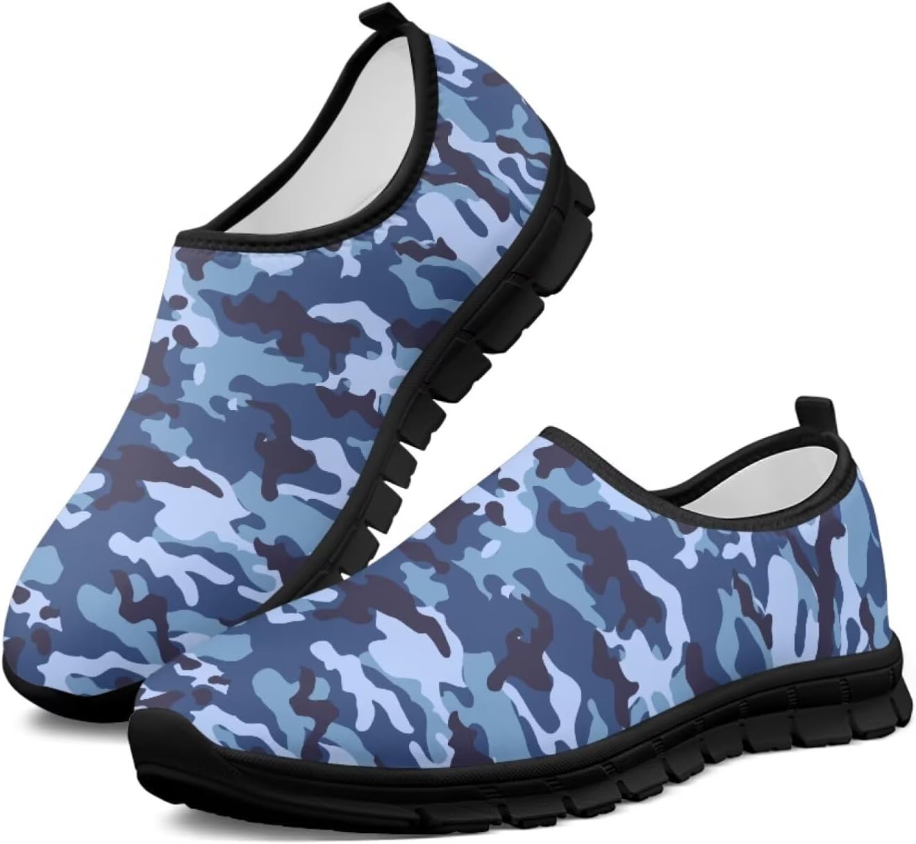 

Мужские слипоны Howilath, повседневные кроссовки для бега, противоскользящие лоферы, обувь без шнурков для путешествий и тренировок, синий