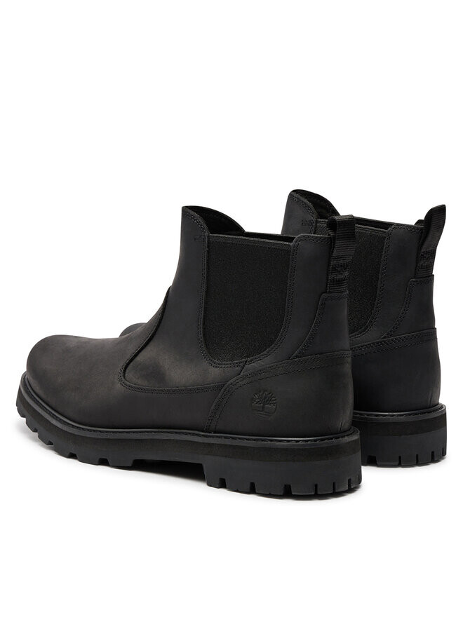 Мужские ботинки Timberland челси из нубука, черный — фото 3