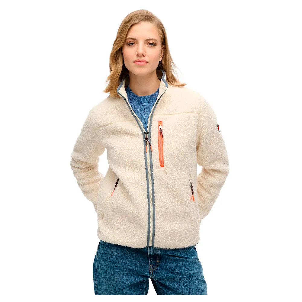 

Куртка Superdry Outdoor Fleece, бежевый