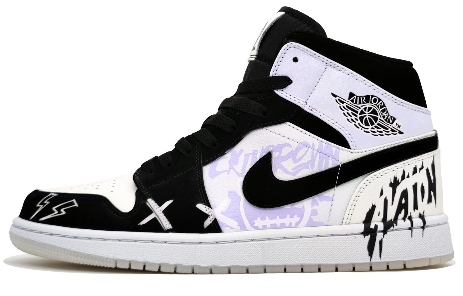 

Баскетбольные кроссовки Air 1 Vintage Men Mid-Top Light Purple/white Jordan, Белый, Баскетбольные кроссовки Air 1 Vintage Men Mid-Top Light Purple/white Jordan