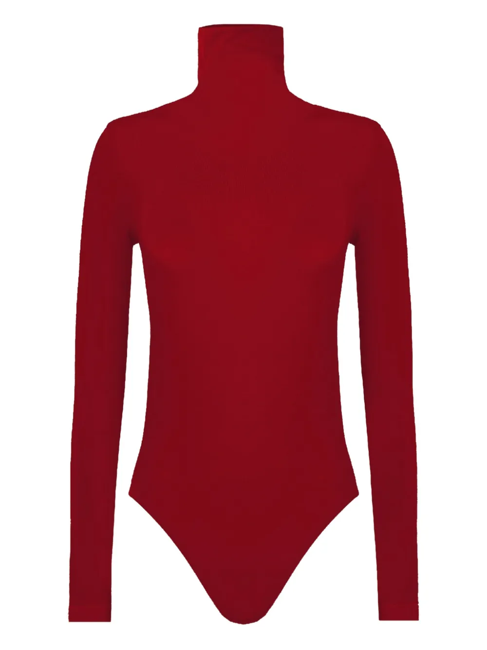 

Боди из смеси шерсти мериноса Wolford, красный