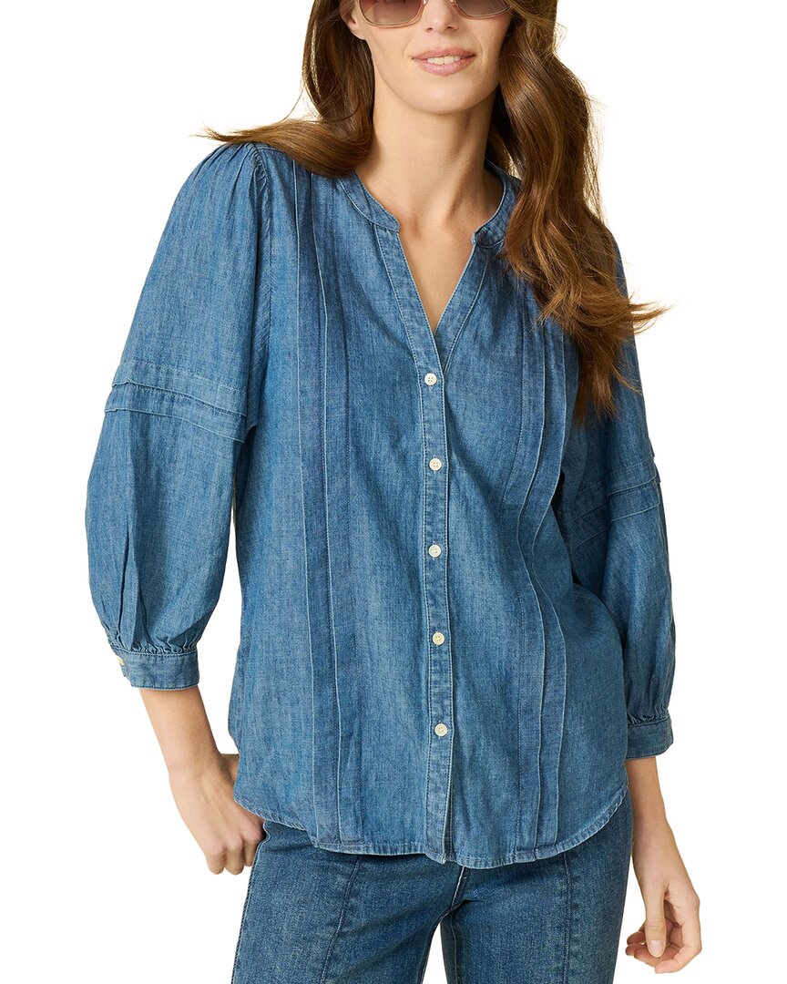 

Блузка J.McLaughlin Laramie из льняной смеси, цвет denim