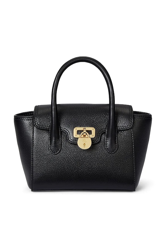 

Кожаная сумка Lauren Ralph Lauren, черный