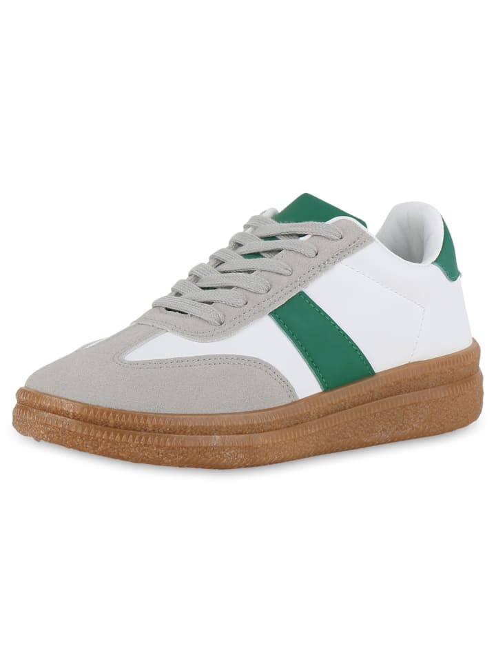 Низкие кроссовки VAN HILL Low Allison, цвет weiss grün