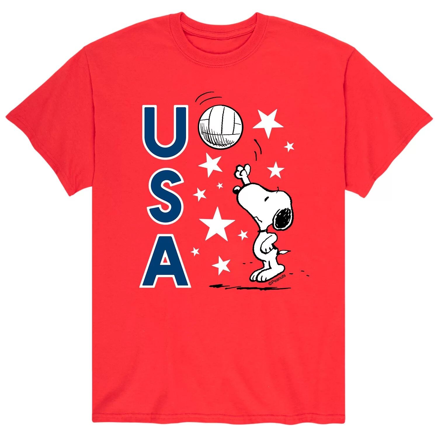 

Мужская футболка Peanuts USA Volley Licensed Character