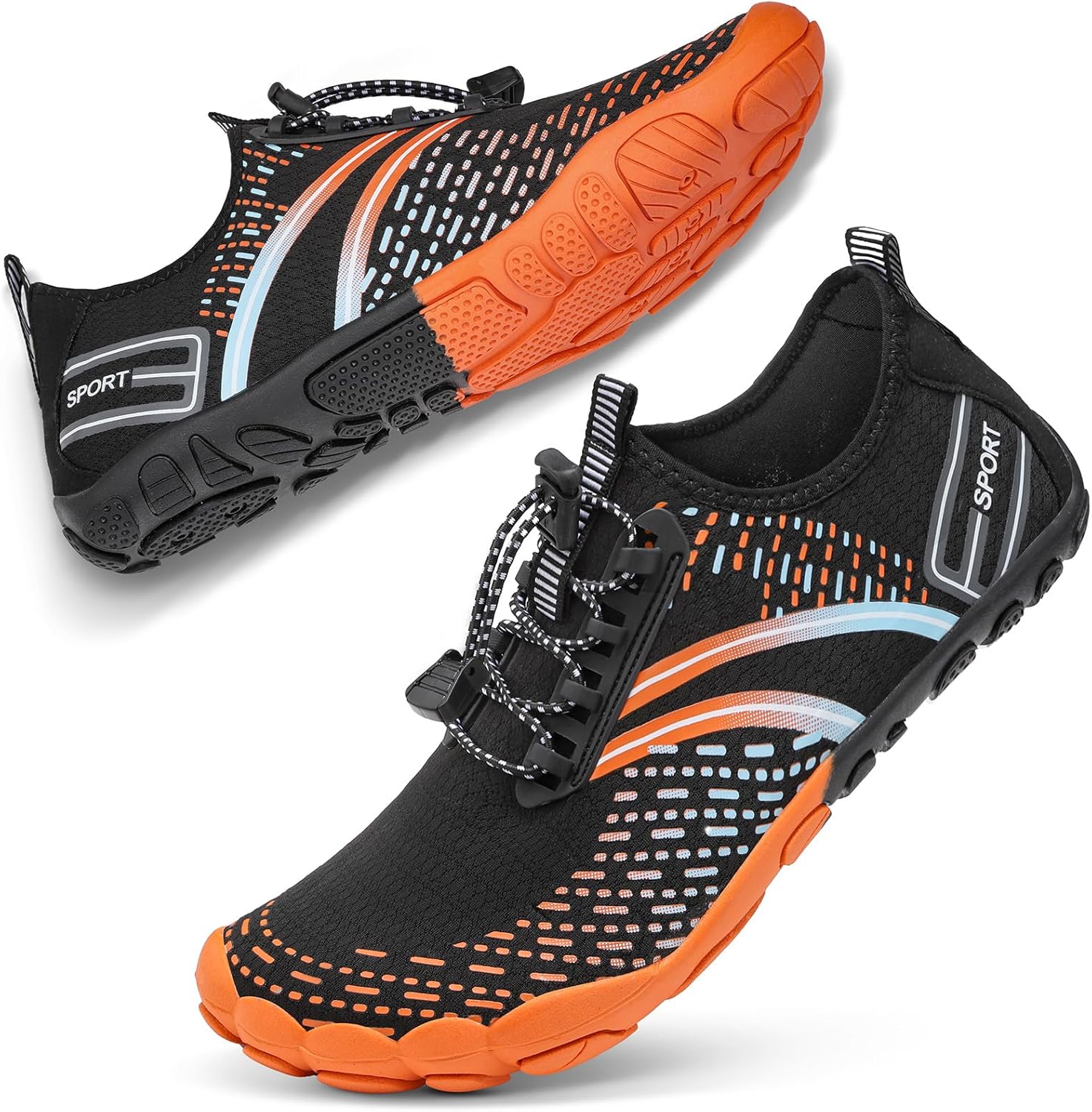 

Походные водные кроссовки для женщин и мужчин для пляжа и плавания ATHMILE, оранжевый