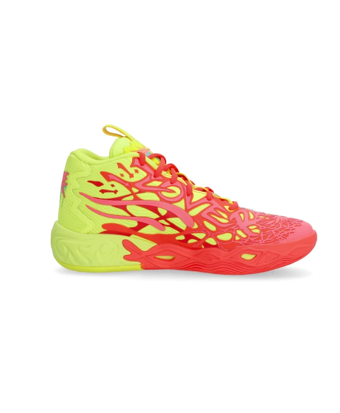 

Баскетбольные кроссовки с инопланетными щупальцами, розово-желтые Puma, мультиколор