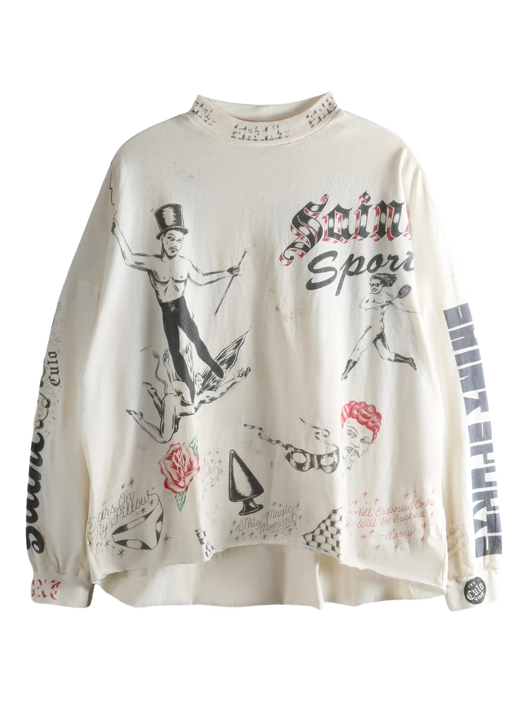 

Футболка с принтом Saint Mxxxxxx, белый