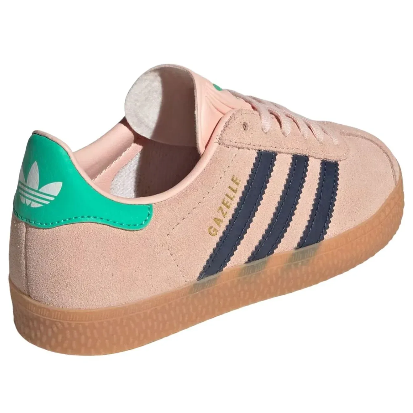 Кроссовки (PS) Adidas Gazelle 'Blush Pink Night Indigo Green' — фото 3