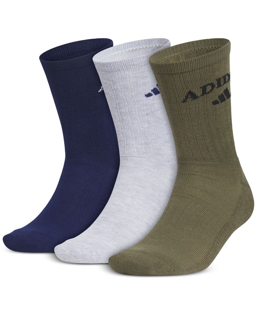 

Мужские спортивные носки Foundation Sport, комплект из 3 пар Adidas, Dark Blue/cool Light Heather/olive Strata Green