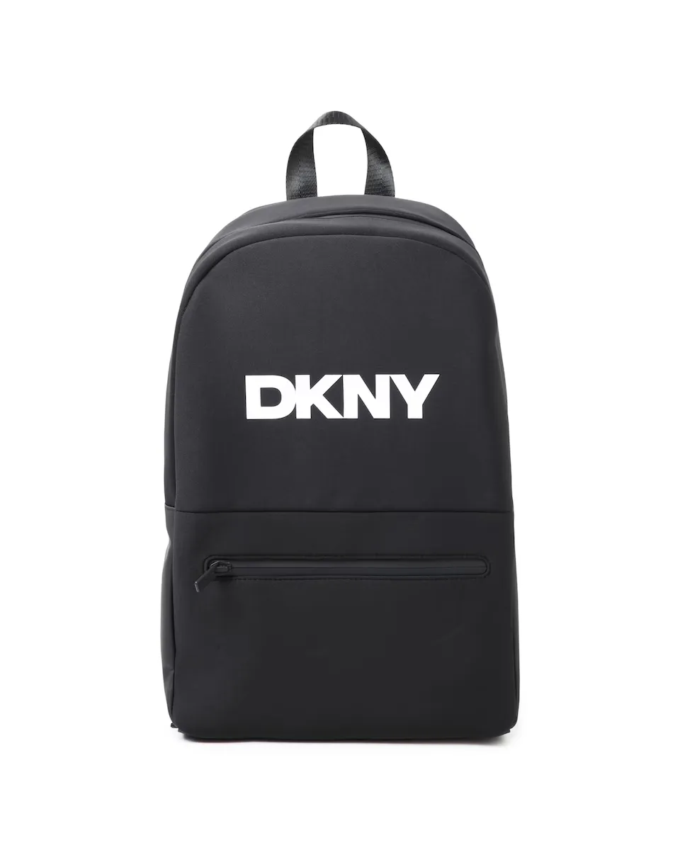 

Рюкзак с передним карманом и контрастным логотипом DKNY, чёрный