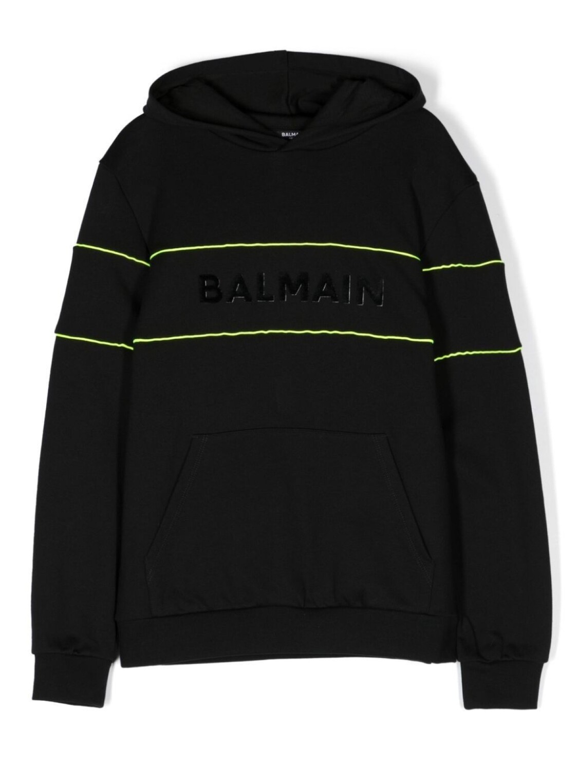 

Balmain Kids худи с нашивкой-логотипом, черный