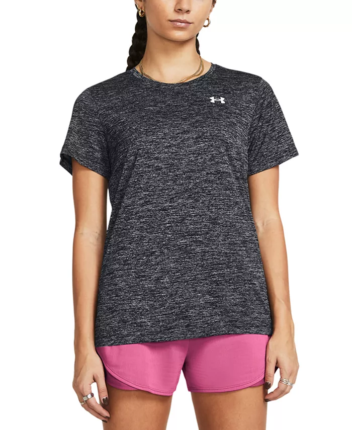 

Женский топ с коротким рукавом Tech Twist Under Armour, черный