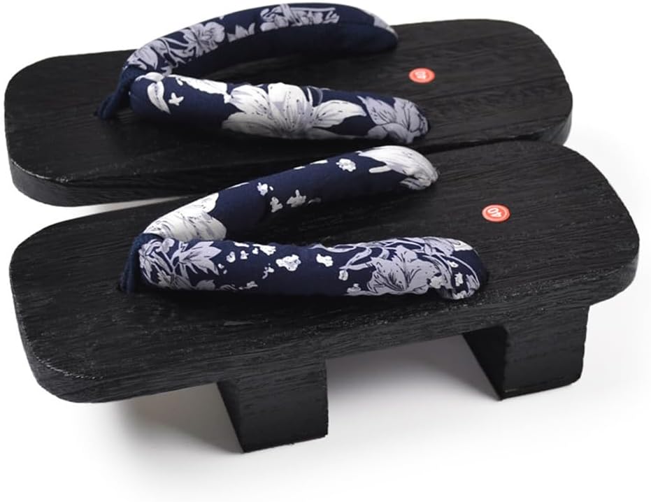 

Летние сандалии, японские деревянные кломпы, мужские двухзубые деревянные тапочки для пары, противоскользящие и износостойкие шлепанцы на высоком каблуке (Размер: EU 38, Цвет: Синий B) Bydzkj