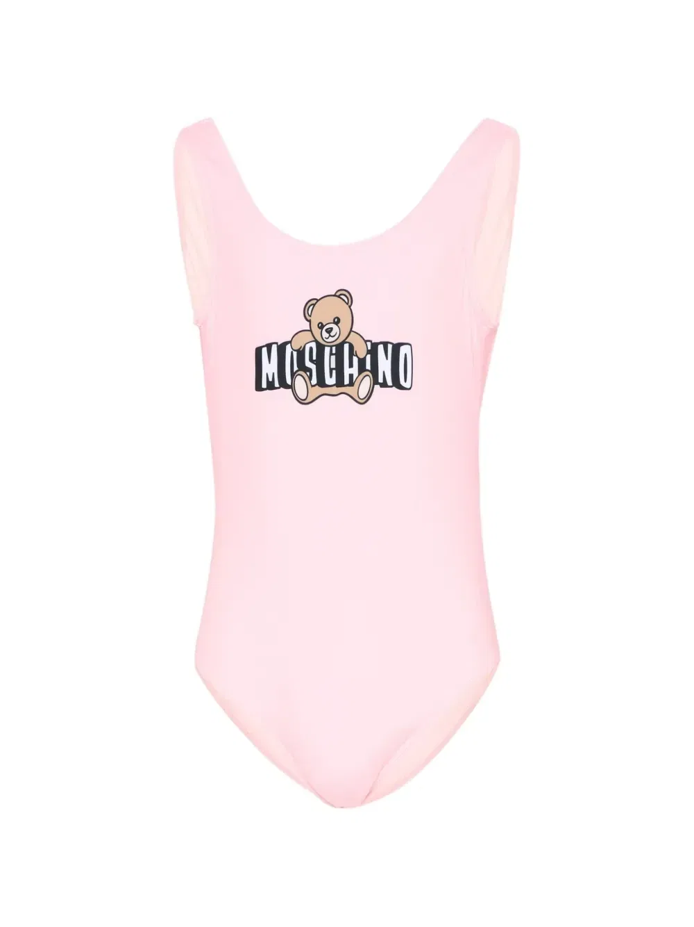 Купальник с принтом Moschino Kids, розовый