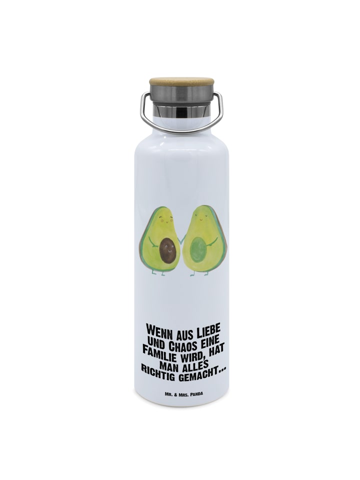 

Mr. & Mrs. Panda Бутылка для воды с изображением авокадо и надписью белого цвета