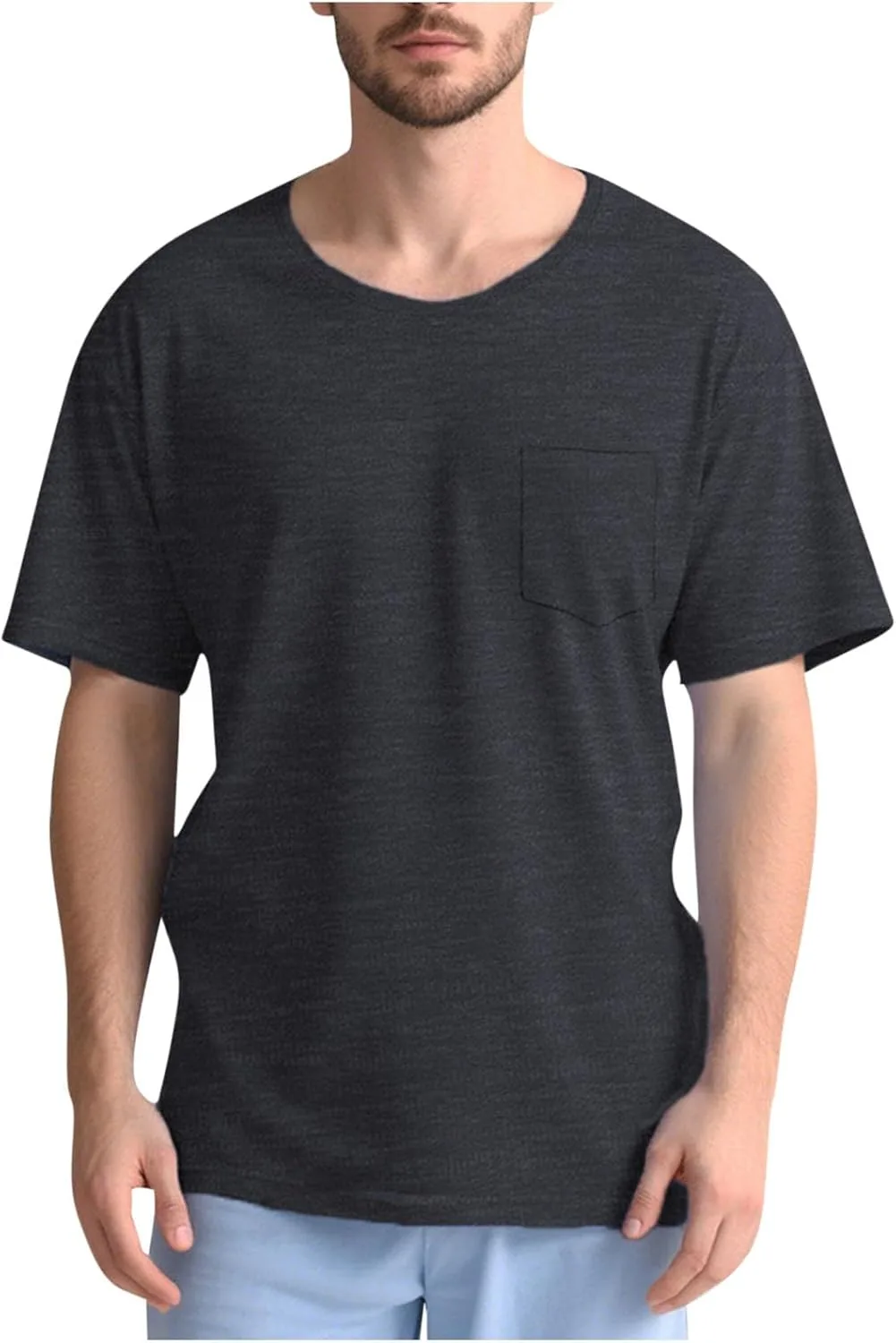 

Футболка для восстановления после операции на плече с коротким рукавом и застежками на боку OSFVNOXV