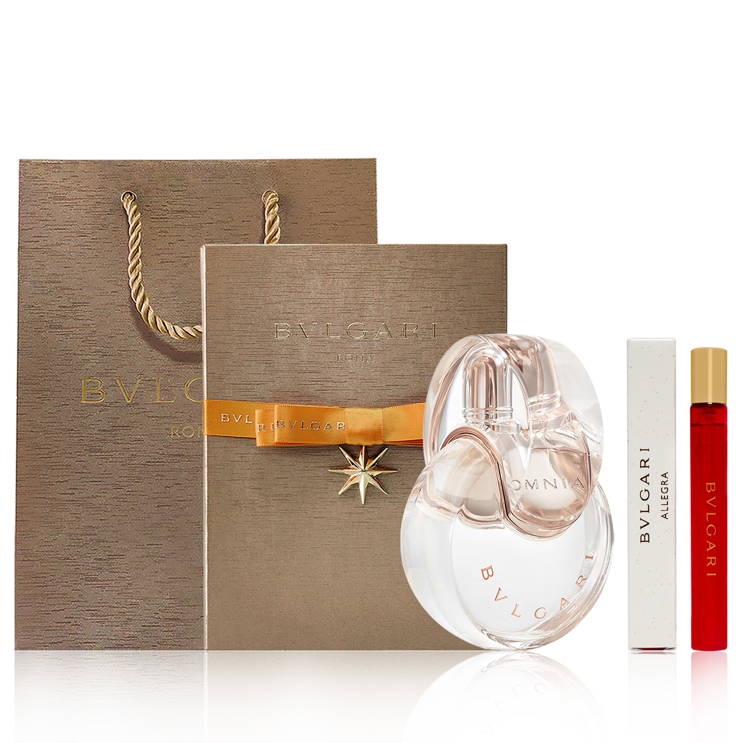 Набор духов Bvlgari: White Crystal Light, 50 мл + Flower Love Song, 10 мл — фото 2