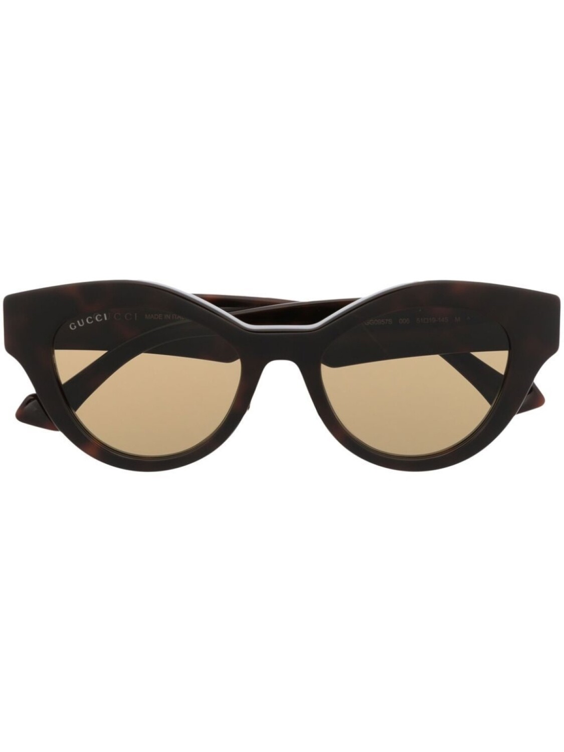 

Солнцезащитные очки в оправе 'кошачий глаз' Gucci Eyewear, коричневый
