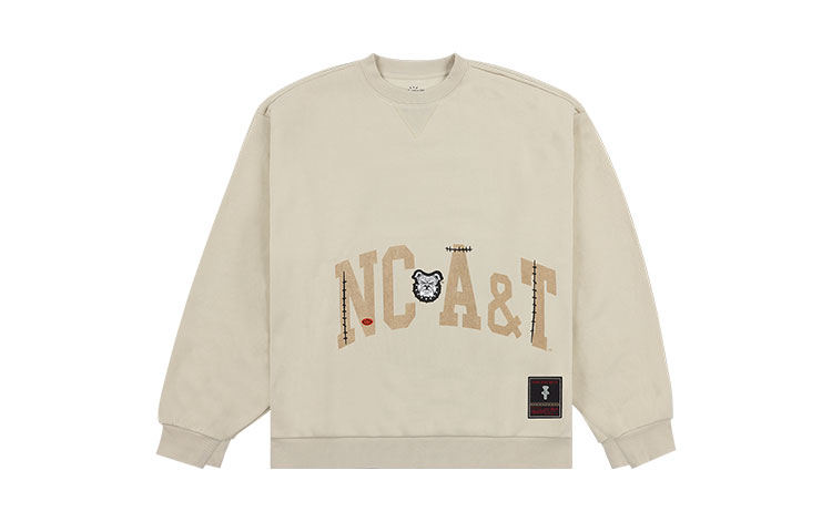 

Толстовка Mitchell & Ness North Carolina A&T Aggies Travis Scott, коричневый