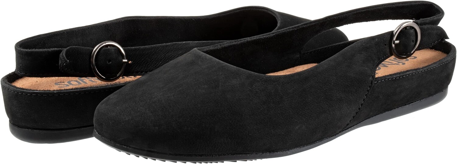 

Туфли на плоской подошве SoftWalk Sandy, цвет Black Nubuck