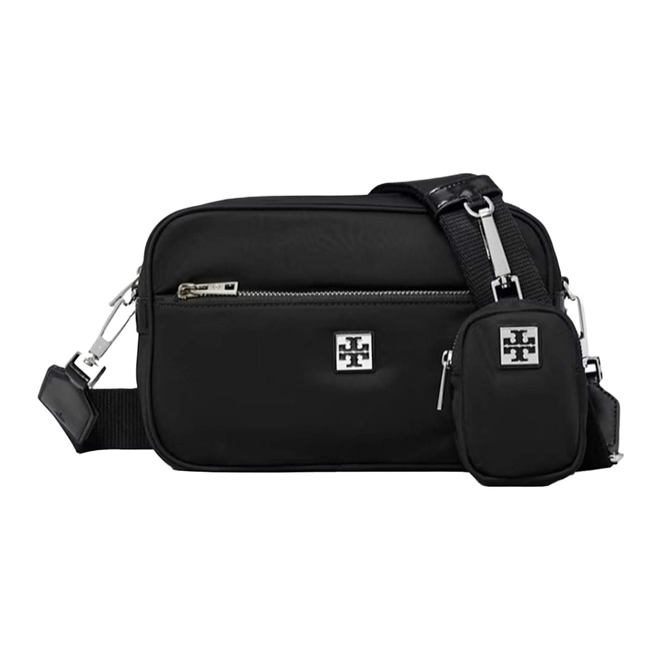 

TORY BURCH Вирджиния нейлоновая сумка через плечо женская черная