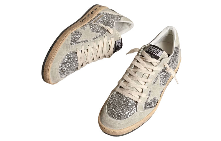 Низкие кеды Ball-Star Glitter Golden Goose — фото 3