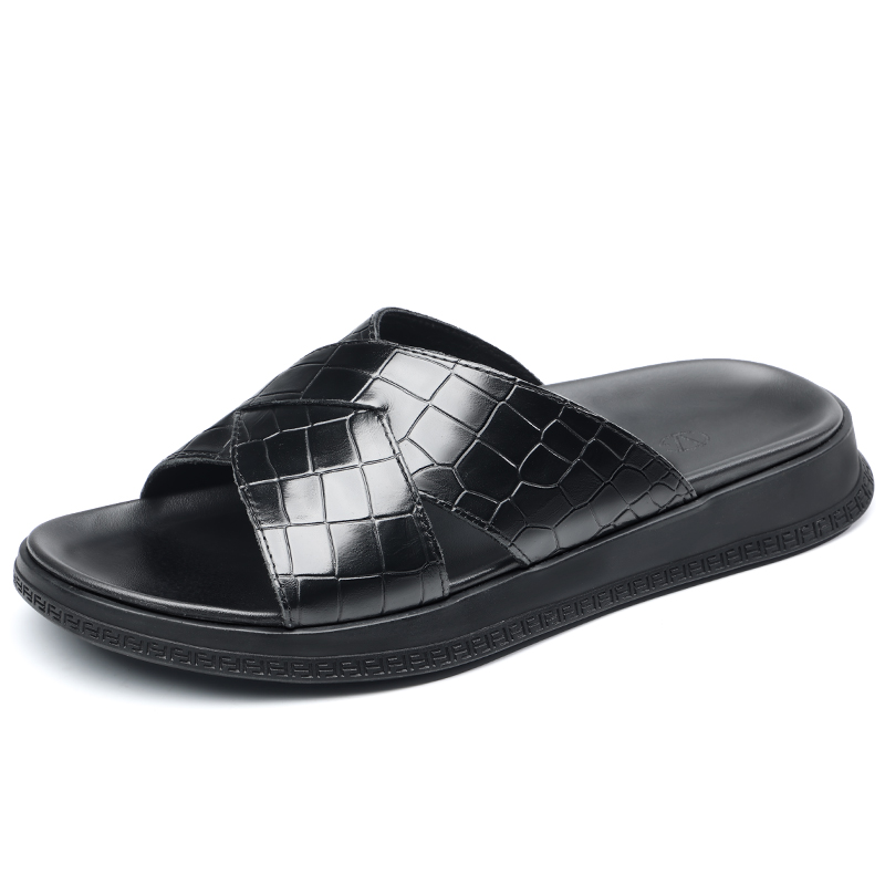 

Слипоны Stitching Slide мужские JIEDESEN, черный
