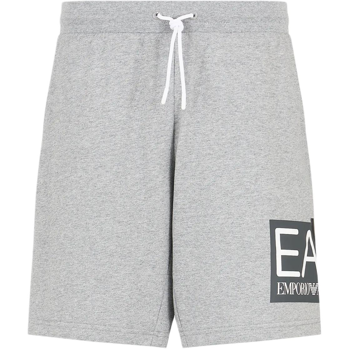 Футболка EA7 SS24 Повседневные шорты мужские серые EMPORIO ARMANI — фото 2