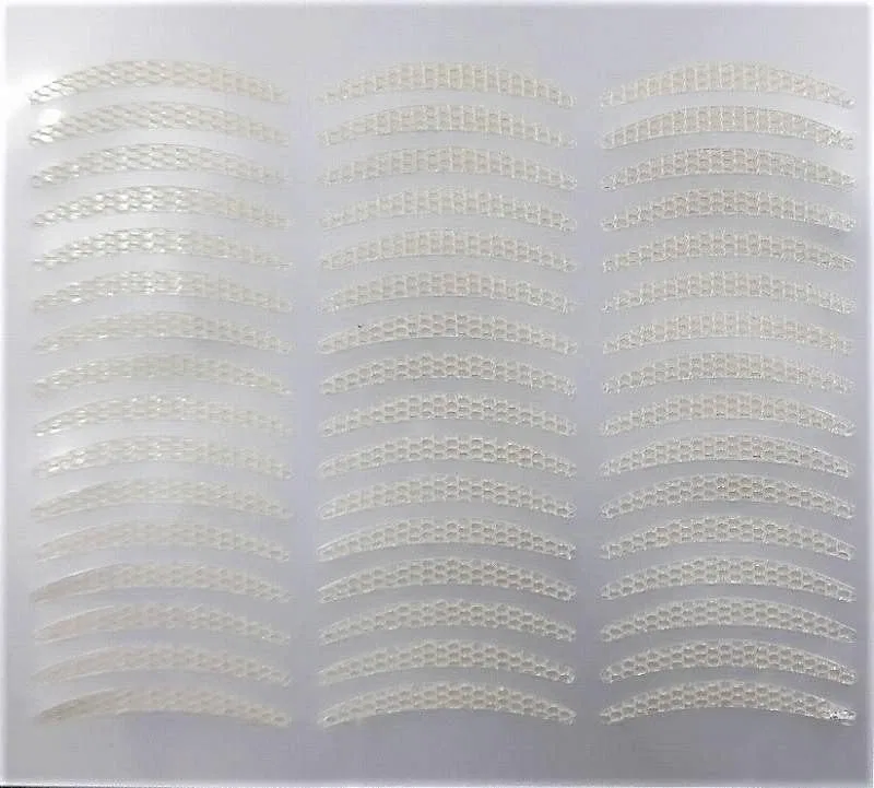 Двусторонний скотч для век Water Mesh Type, прозрачный бежевый, 96 полосок — фото 3
