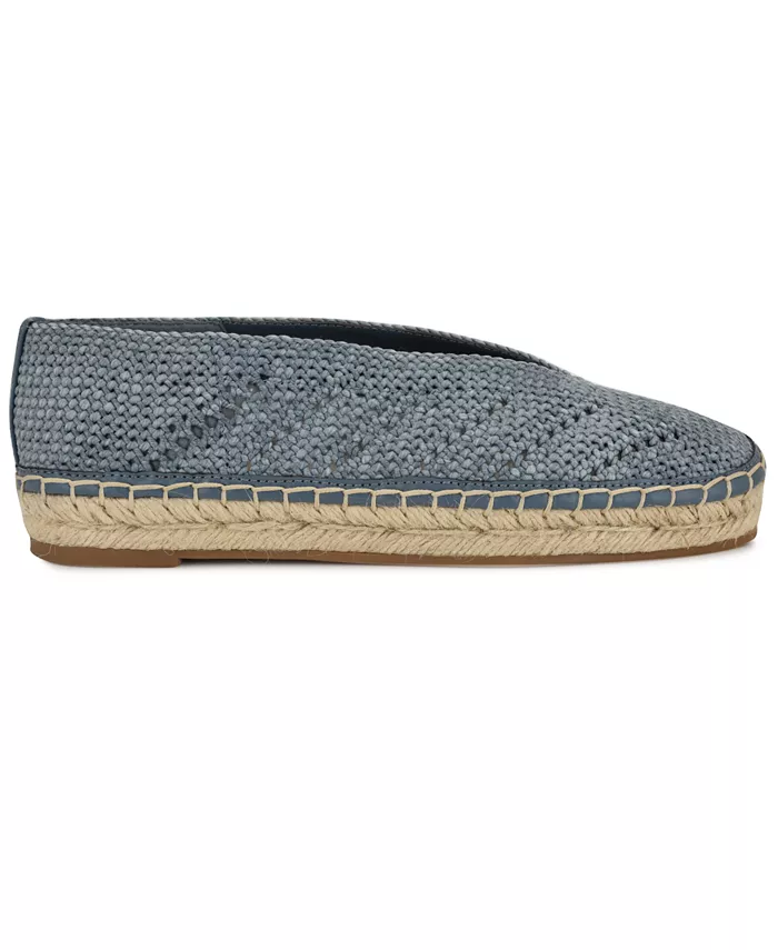 Женские эспадрильи Rorie Woven Slip-On на плоской подошве Nine West, синий — фото 2