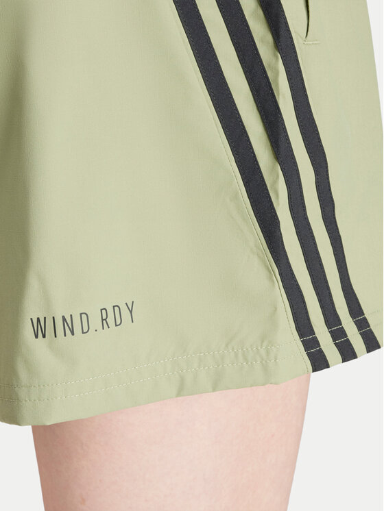 Спортивные шорты loose fit Future Icons 3-Stripes IW7707 Adidas, зеленый — фото 4