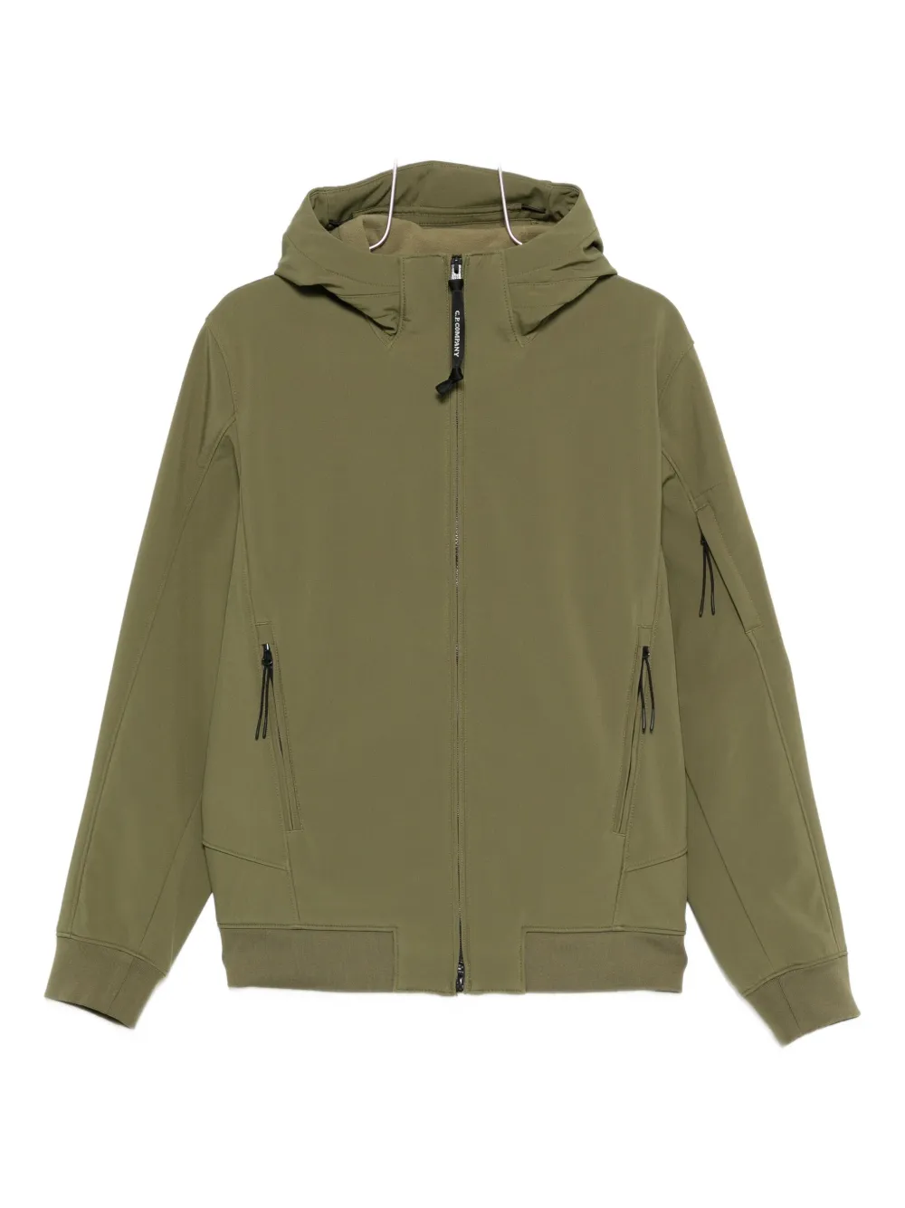 

Куртка с капюшоном и застежкой-молнией спереди C.P. Company, зеленый