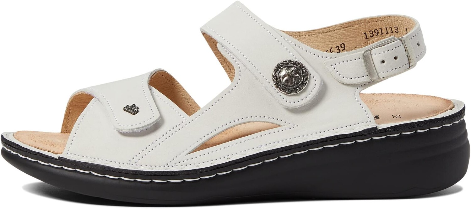 Сандалии на плоской подошве Barbuda Finn Comfort, цвет Bianco Nubuck — фото 4