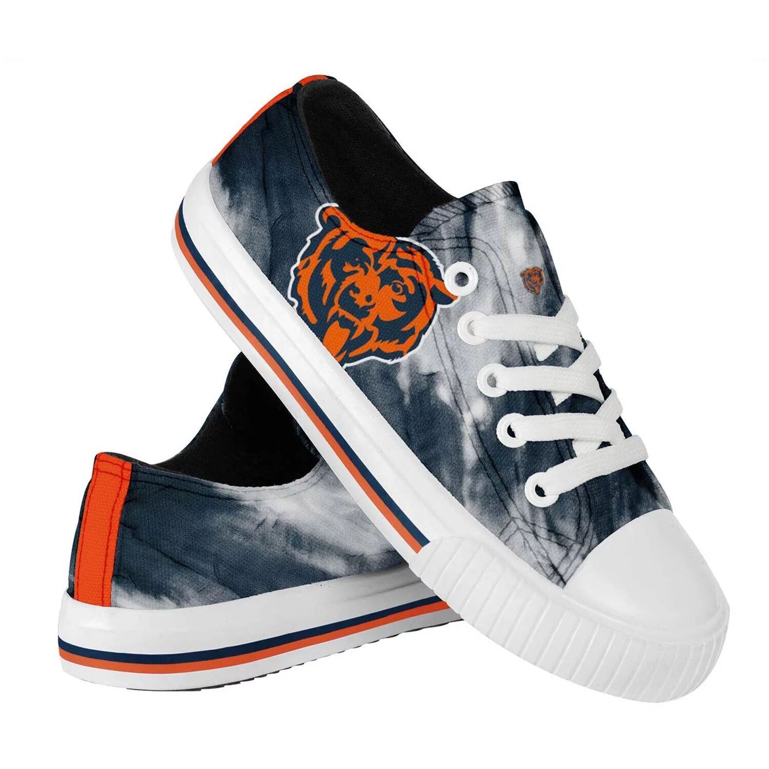 

Молодежные парусиновые кроссовки FOCO Chicago Bears Tie-Dye Unbranded