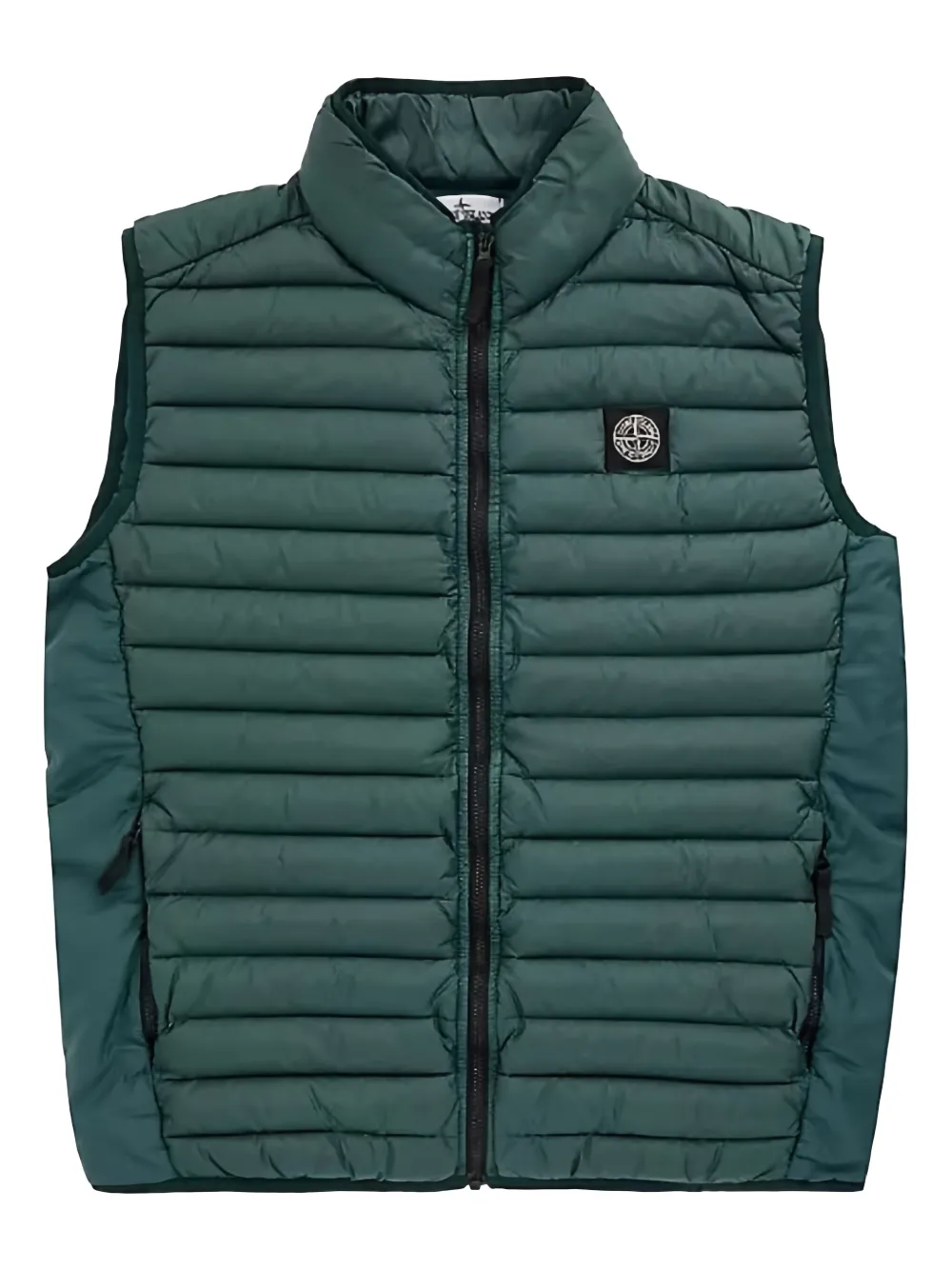 

Стеганый жилет с логотипом Stone Island Junior, зеленый