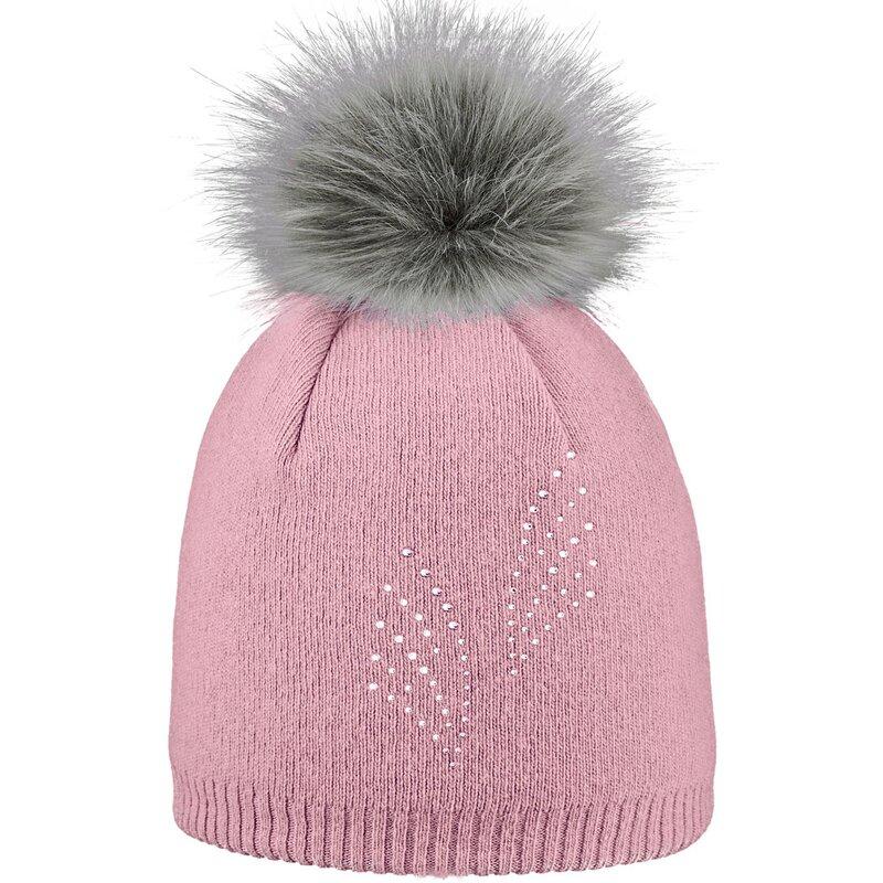 

Шапка с помпоном Areco, цвет rosa