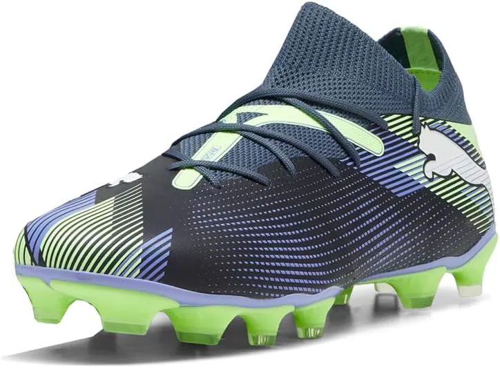 Футбольные бутсы Puma Future 7 для мужчин, для игр на твердом/искусственном газоне, серый/белый — фото 3
