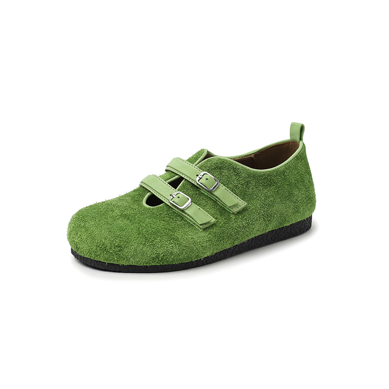 Повседневные однобортные туфли женские Yeezyy Reezy, Green