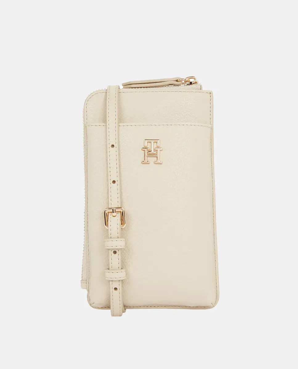 

Сумка для телефона бежевого цвета с логотипом Tommy Hilfiger, бежевый