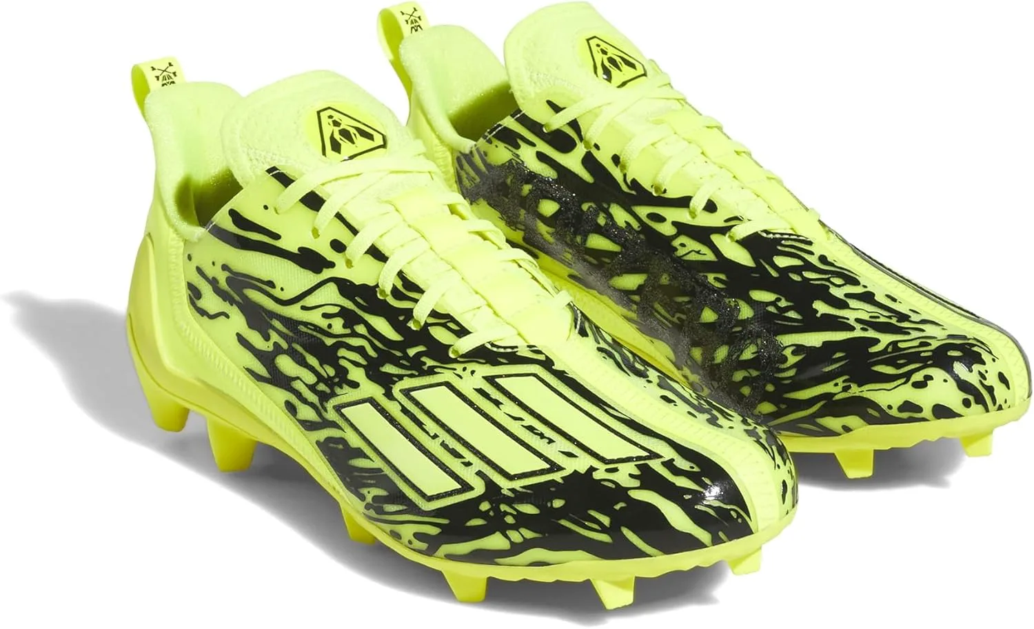 Футбольные бутсы Adidas Adizero для мужчин, желтый/черный — фото 2