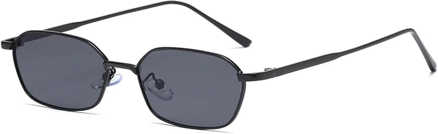 

Модные ретро-солнцезащитные очки для женщин, металлические очки в винтажном стиле с градиентным покрытием, защита от УФ-излучения UV400 SZVVBKK, Black Frame Black