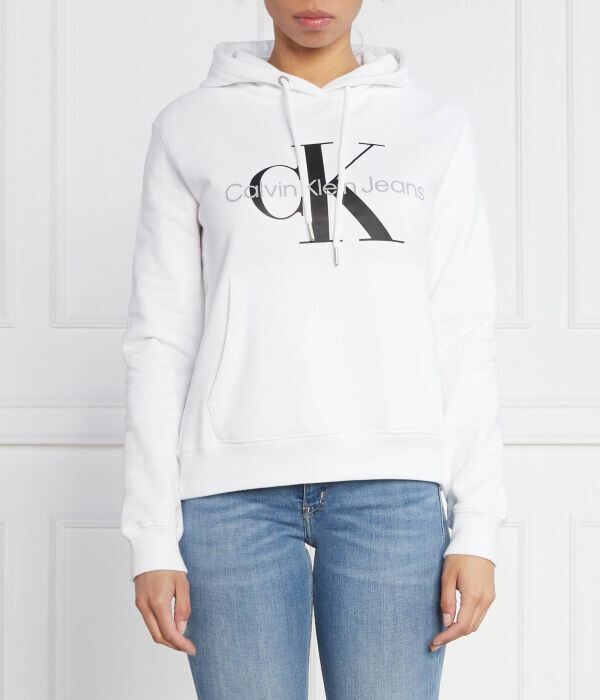 

Толстовка утепленная Calvin Klein Jeans Regular Fit, белый