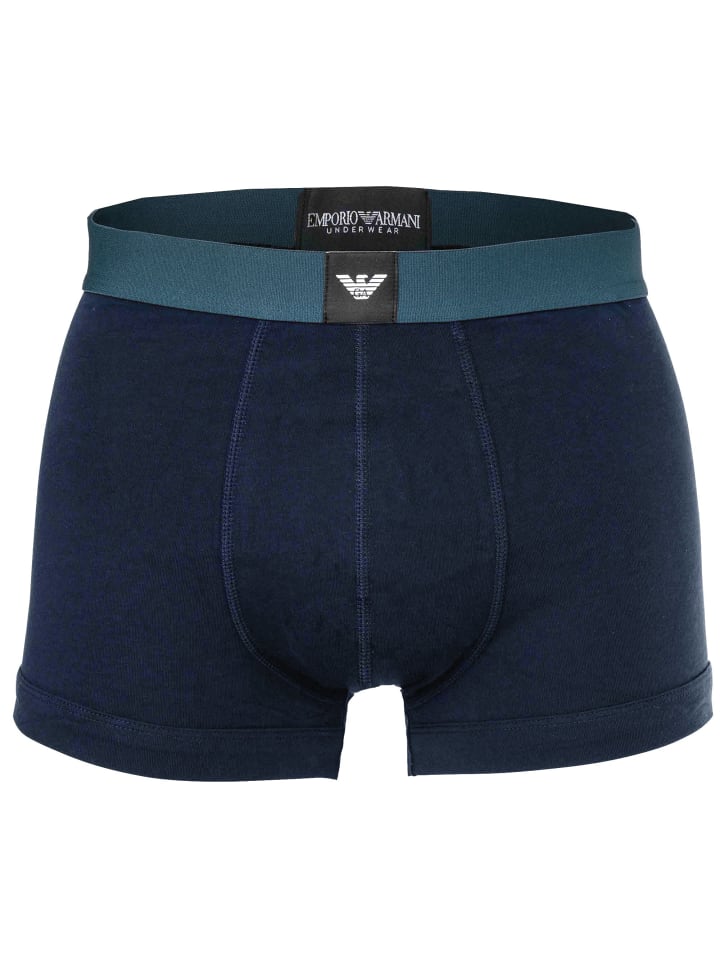 Emporio Armani Комплект из 3 боксерских трусов, цвет: черный/бензиновый/белый — фото 2