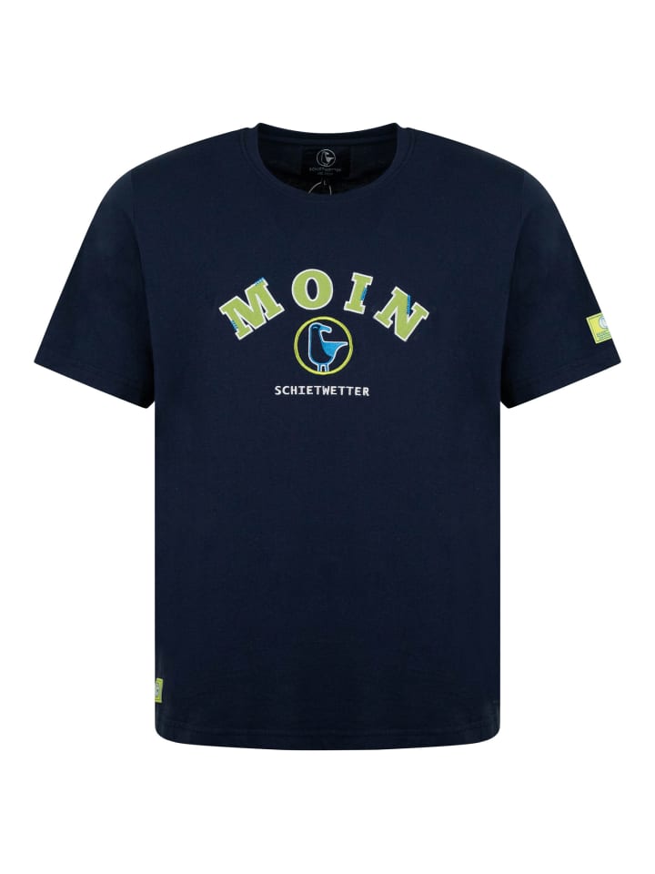 

SCHIETWETTER Футболка "Плохая погода" от Bo Bangbüx темно-синего цвета, Синий, SCHIETWETTER Футболка "Плохая погода" от Bo Bangbüx темно-синего цвета