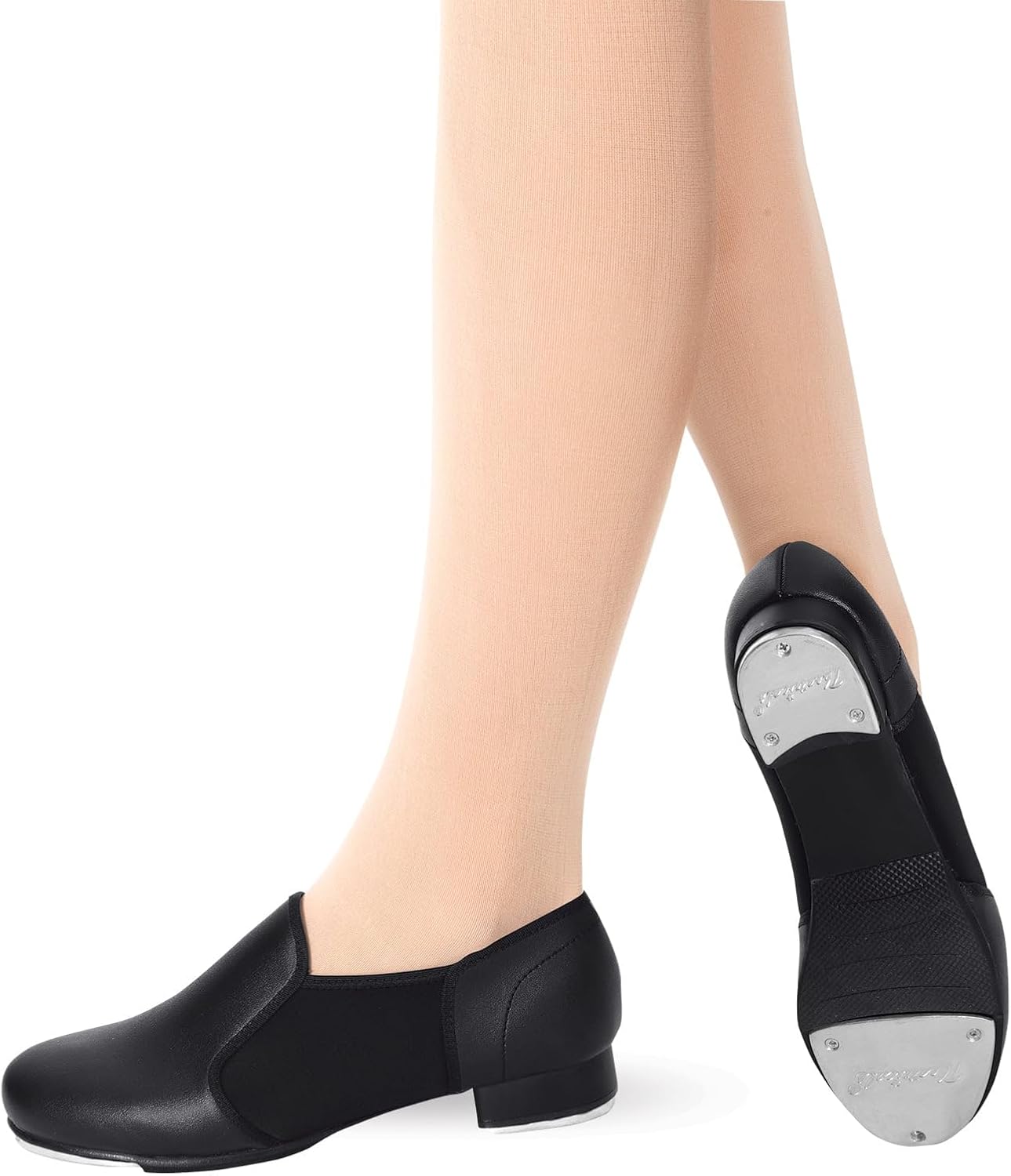 

Детские тапочки для танцев Theatricals с липучкой, 1.5 Big Kid Coffee