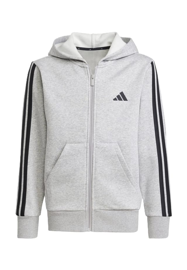 

Детская толстовка с разрезным карманом-кенгуру Adidas, серый